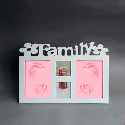 গুণ  Wooden Baby Hand And Footprint Frame কারখানা