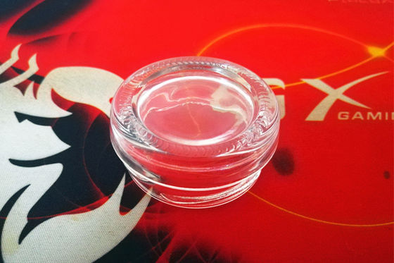 পাইকারি উচ্চ স্বচ্ছ 0.5oz 15-20 গ্রাম গ্লাস ক্যাভিয়ার জার বিভিন্ন রঙের ধাতু ঢাকনা সঙ্গে