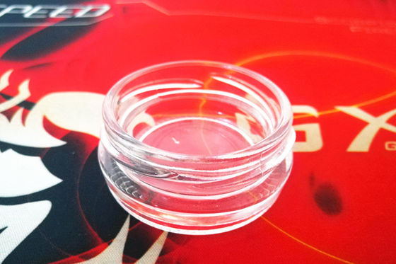 পাইকারি উচ্চ স্বচ্ছ 0.5oz 15-20 গ্রাম গ্লাস ক্যাভিয়ার জার বিভিন্ন রঙের ধাতু ঢাকনা সঙ্গে