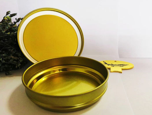 125g গোলাকার ভ্যাকুয়াম খালি ক্যাভিয়ার টিনের ক্যান 0.28 মিমি টিনপ্লেট উপাদান সহ